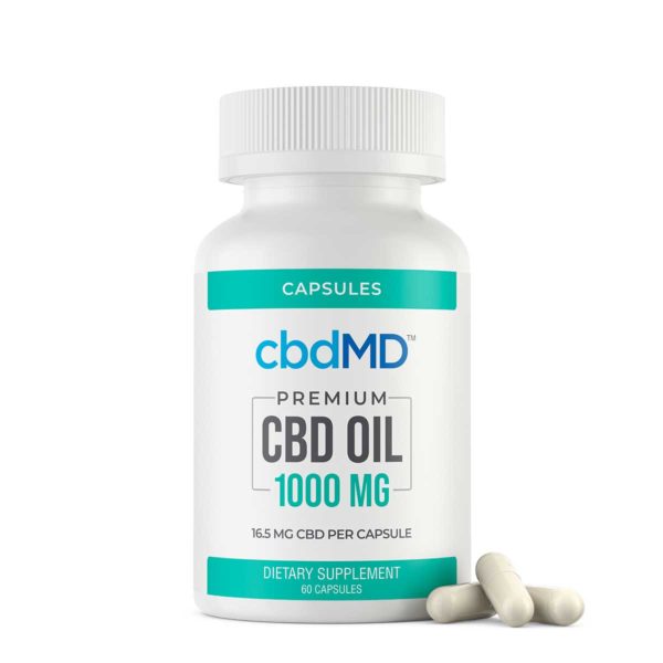 CBD Oil Capsules - 1000 mg - 60 Count