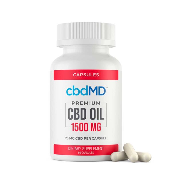CBD Oil Capsules - 1500 mg - 60 Count