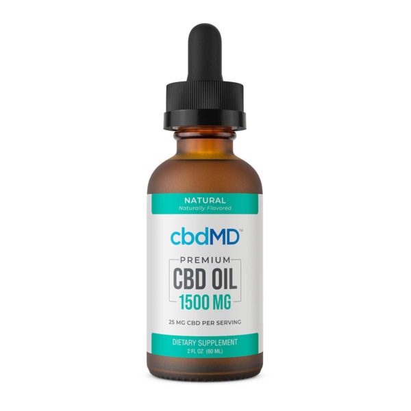 CBD Oil Tincture - Natural - 1500 mg - 60 mL