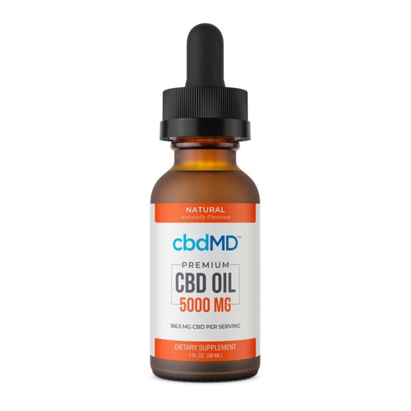 CBD Oil Tincture - Natural - 5000 mg - 30 mL